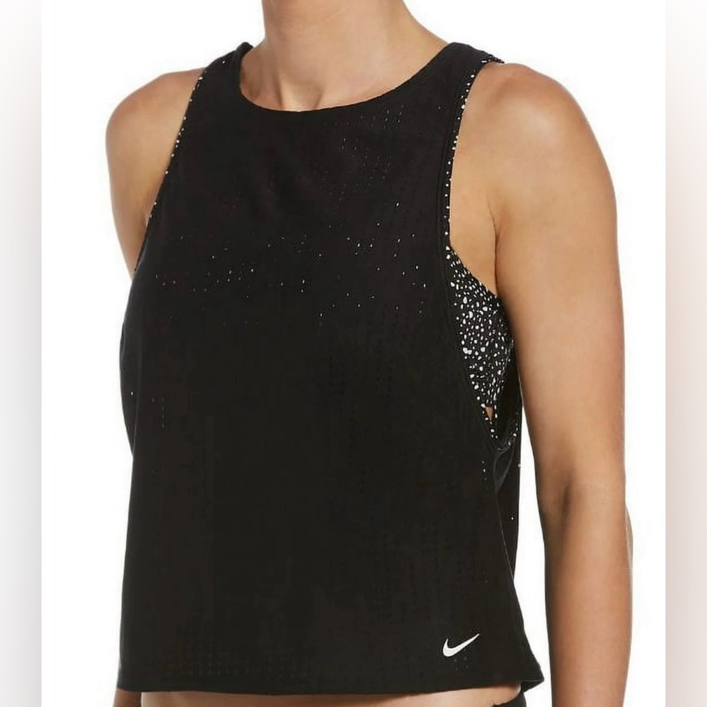 Nike Black Layered Tankini Size XL